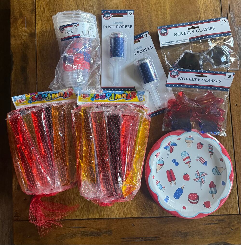 NWT Patriotic Party Supplies Lot 4th of July Cups Plates Glasses (Retail $25)